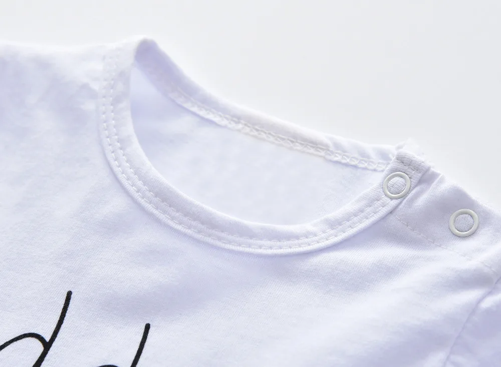 Одежда для малышей новорожденных девочек топы маленьких с надписью Daddy's + штаны