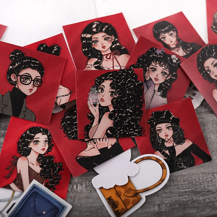 Модные бумажные стикеры для девочек Стикеры рукоделия и скрапбукинга