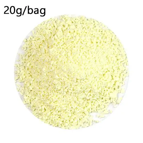 20g Light Yellow 20 г/пакет Аддитивные амулеты поддельные спринклеры для наполнителя слизь поставки Diy для десерта, шоколада бисерная глина слизь торт украшения игрушки - Цвет: 20g Light Yellow