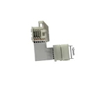 5 шт. 12 мм 6 контактов RGB + CCT L-образный разъем для светодиодной ленты RGBCCT RGBCW, 6 контактов соединения