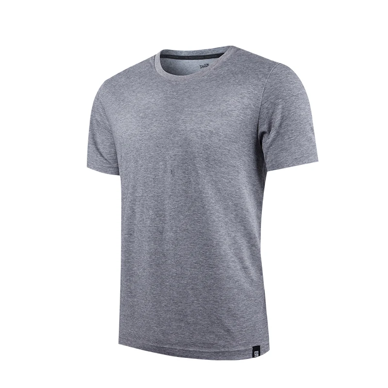 SANHENG Brand Men Women Outdoor Cotton T-shirt Short Sleeve Casual Summer Soft Breathable Running Hiking Sports Shirt O-neck Top