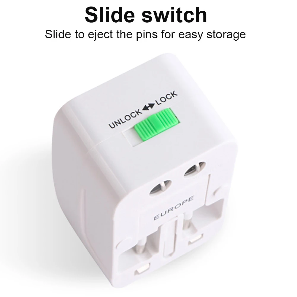 Новый 2 USB зарядка Универсальный дорожный адаптер Все в одном по всему миру