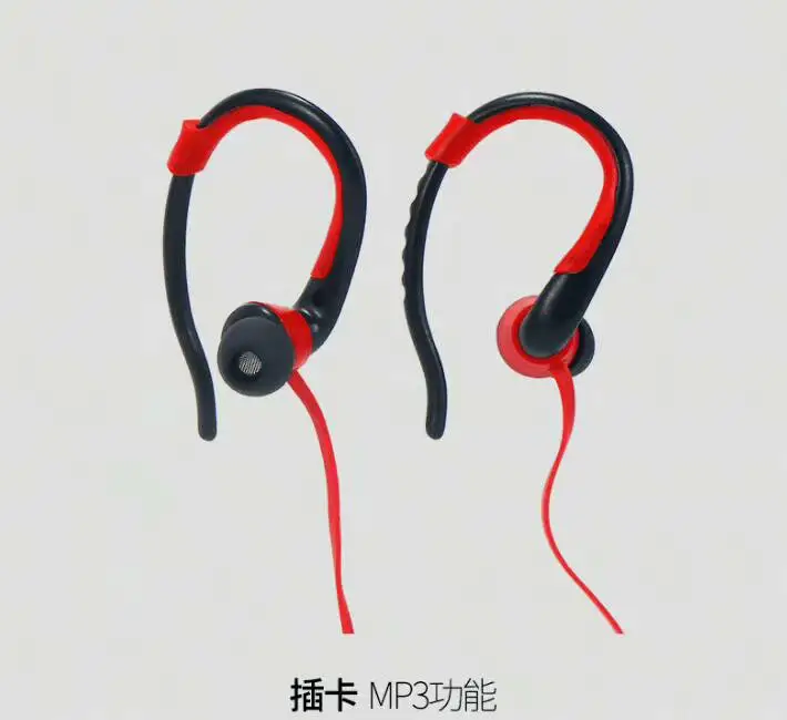 Mp3-плеер с USB шейным креплением для спорта, бега, MP3 наушники, поддержка 16 ГБ, Micro SD, TF карта