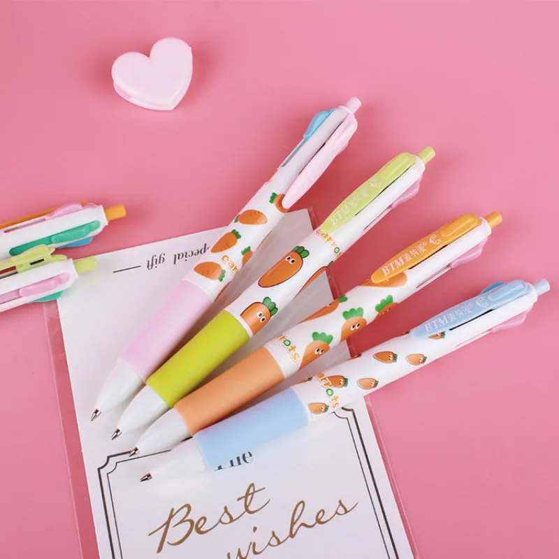 Для выведения токсинов 40 шт морковь в 4 х цветах Пресс шариковая ручка среднего