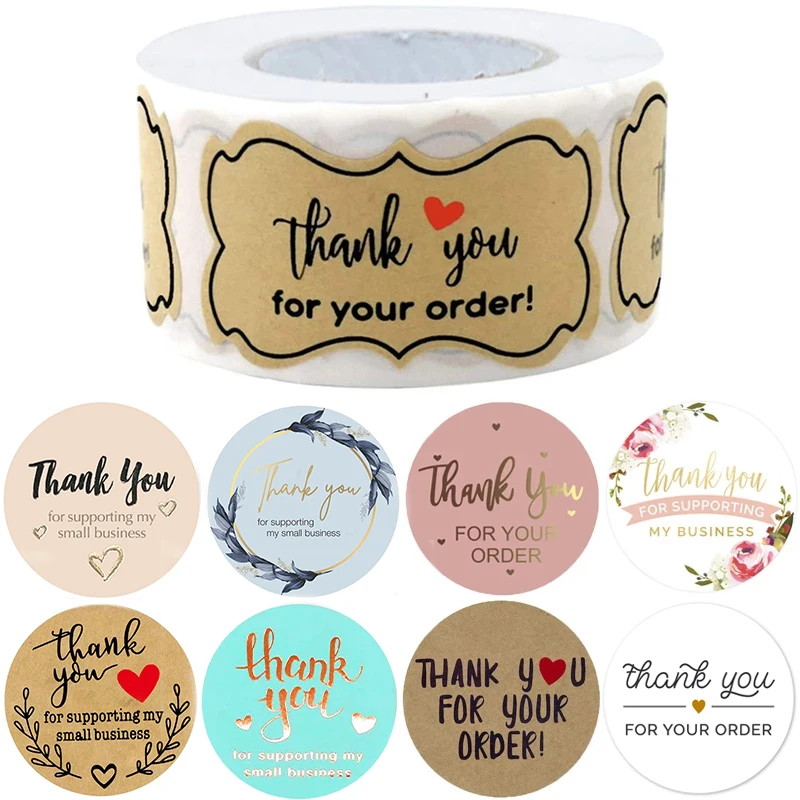 

Thank You For Your Order Supporting My Business Stickers Envelope Seal Gift Baked Packaging Decor Stickers Stationery Supplies