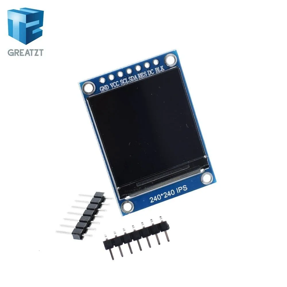 GREATZT TFT дисплей 0,96/1,3 дюймов ips 7P SPI HD 65K полноцветный ЖК-модуль ST7735 Привод IC 80*160(не OLED) для Arduino