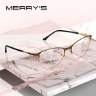 Дизайн MERRYS, женские очки для чтения с защитой от синего света, CR-39 , асферические линзы из смолы + 1,00 + 1,50 + 2,00 S2108FLH
