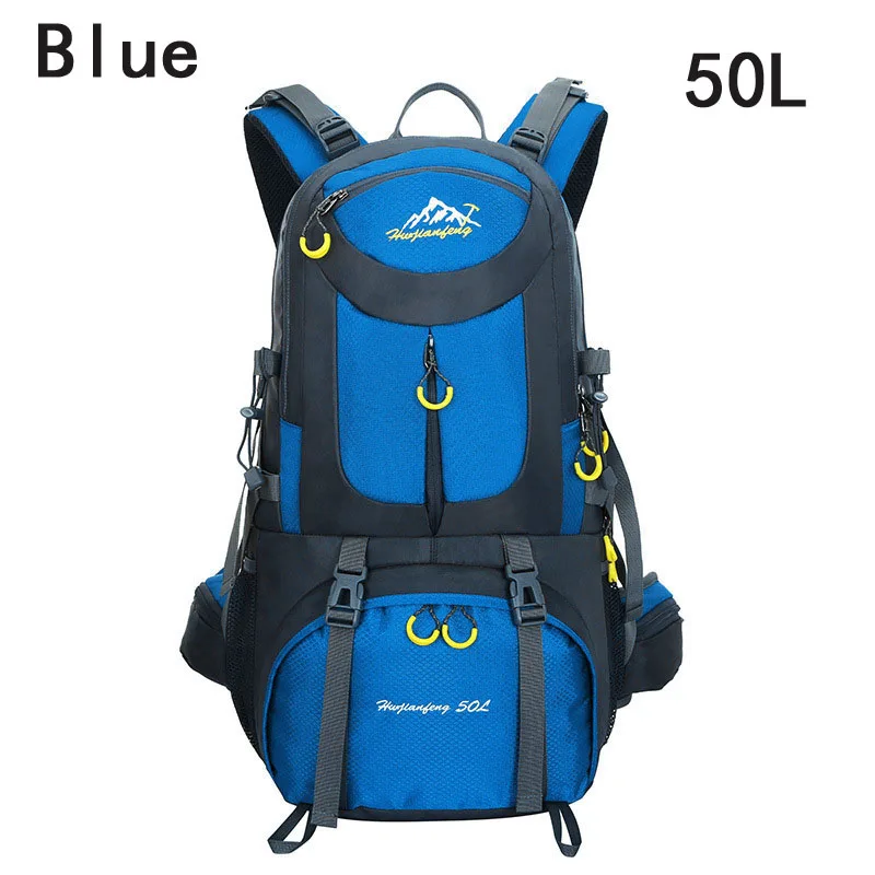 Blue 50L 40л 50л 60л наружные водонепроницаемые сумки рюкзак мужской горный Альпинизм спортивный рюкзак походный рюкзак женская Сумка для кемпинга дорожная сумка - Цвет: Blue 50L
