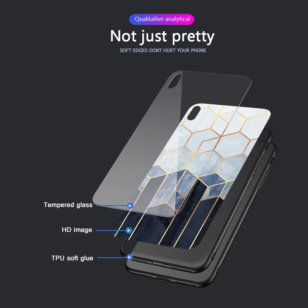 Ciciber цветной мраморный чехол для телефона iphone 11 Pro Max XR X XS чехлы из закаленного