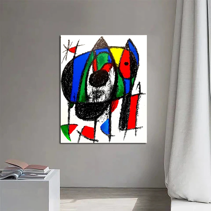 Joan Miro абстрактная собака холст живопись печать гостиная украшение для дома