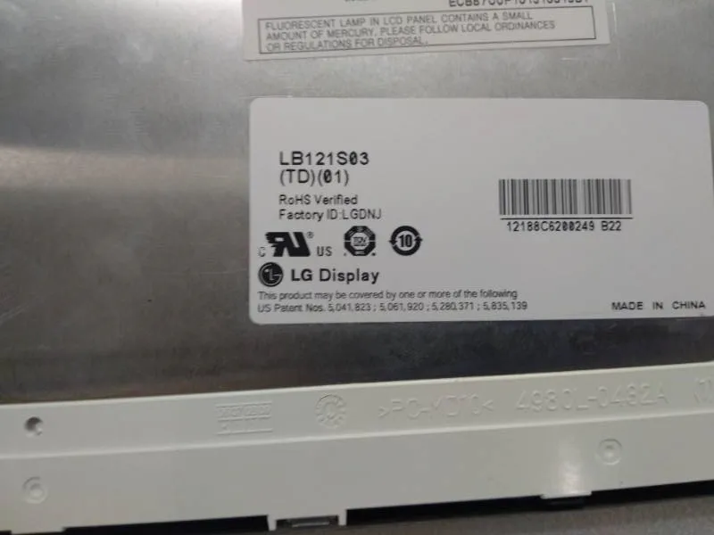12 1 дюймов LB121S03 TD01 LB121S03(TD)(01) Промышленное использование медицинский ЖК дисплей с