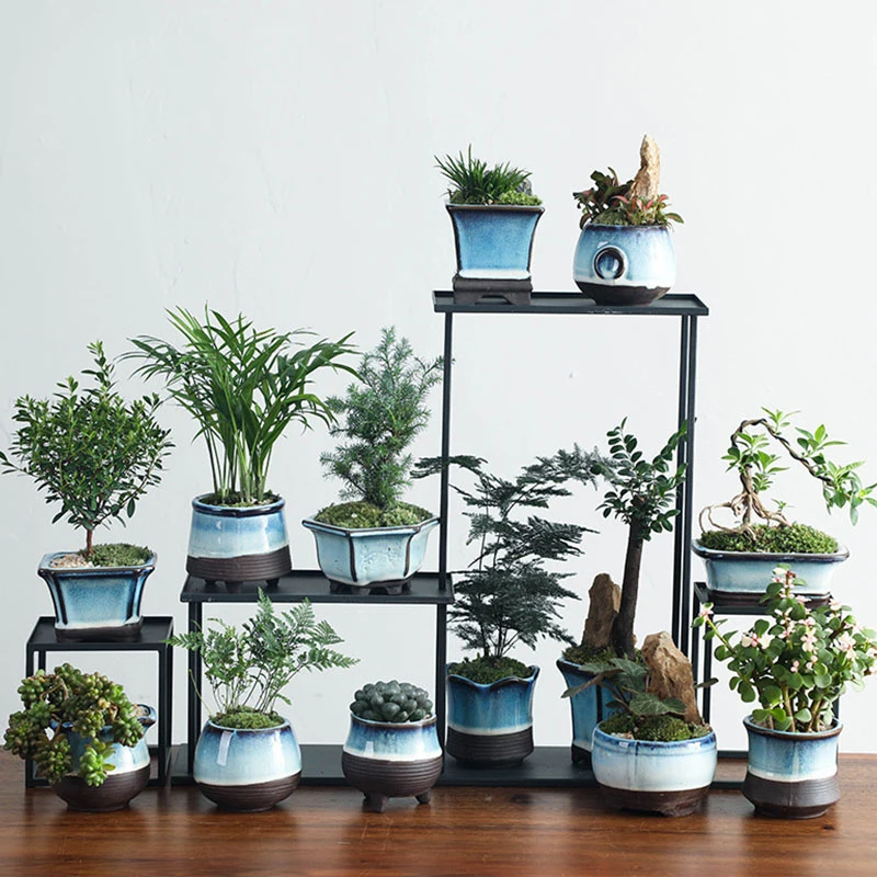 

Ручная роспись Керамический Мини цветочный горшок для суккулентных растений украшение для дома бонсай зеленые растения в горшке Сказочный...