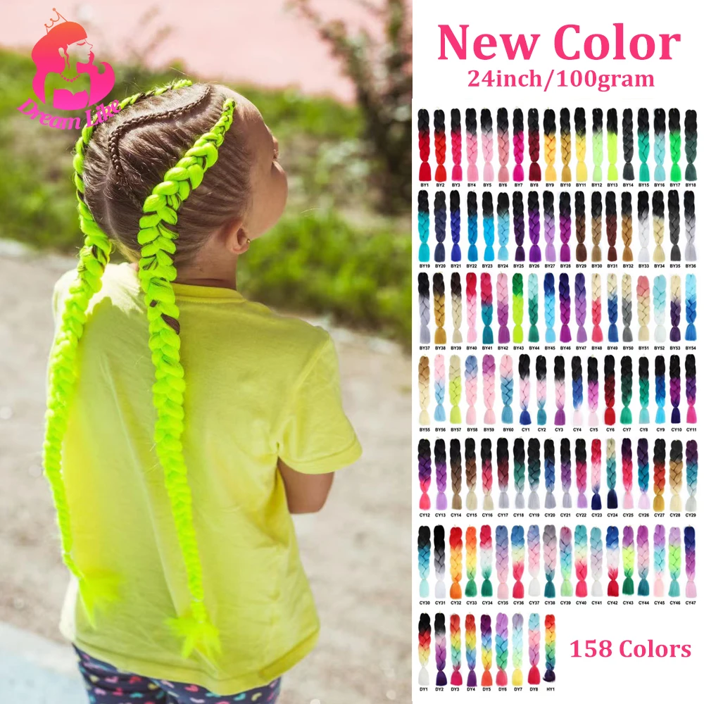 Pink Grey Blonde Hair Kanekalon Braid For Women Dream Like