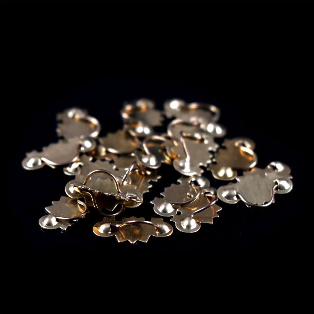 

20pcs 1:12 Hardware Golden Metal Drawer Handle Pulls Toys Dollhouse Miniatur Furniture For Children Kids Doll House Accessories