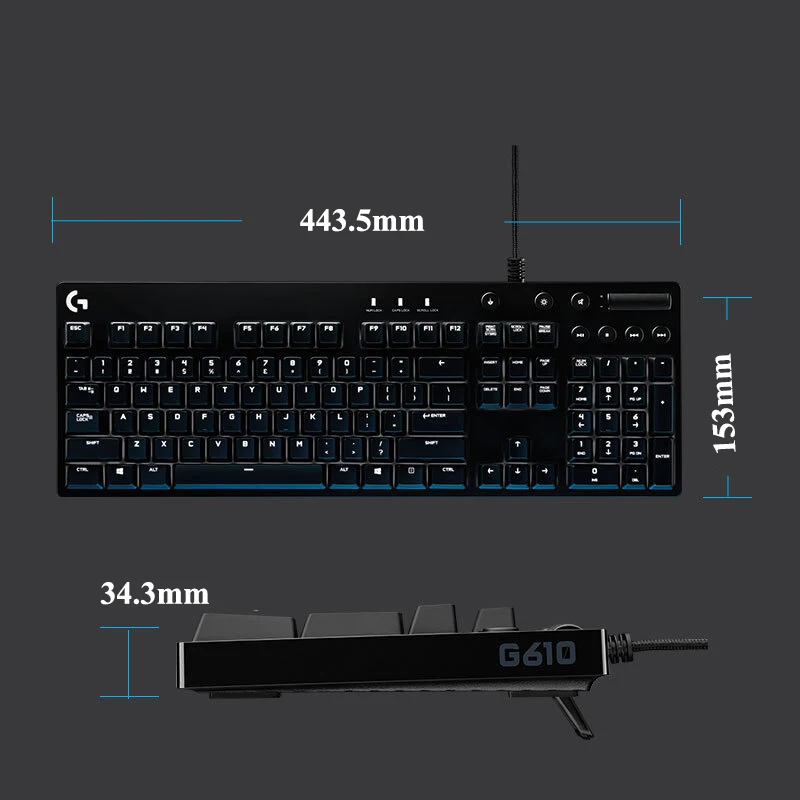 Проводная клавиатура Logitech Механическая игровая с подсветкой и валом MX