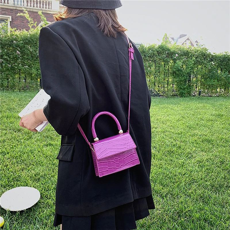 

Women Fashion Stone Pattern Mini Bags for Female Simple Flap Bag Lady Cross Body Bag 2020 Elegant Crossbody Shoulder Bags