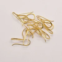 brass gold plated hollow ear hook ear clasps diy jewelry making accessories jewelry wholesale ja0432