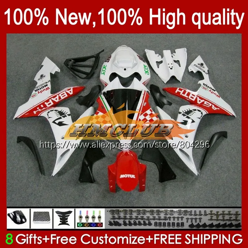 

Корпус для YAMAHA YZF R 1 1000 CC 1000CC YZF-1000 YZFR1 61No.105 красный белый YZF R1 YZF-R1 04 05 06 YZF1000 2004 2005 2006 обтекатель