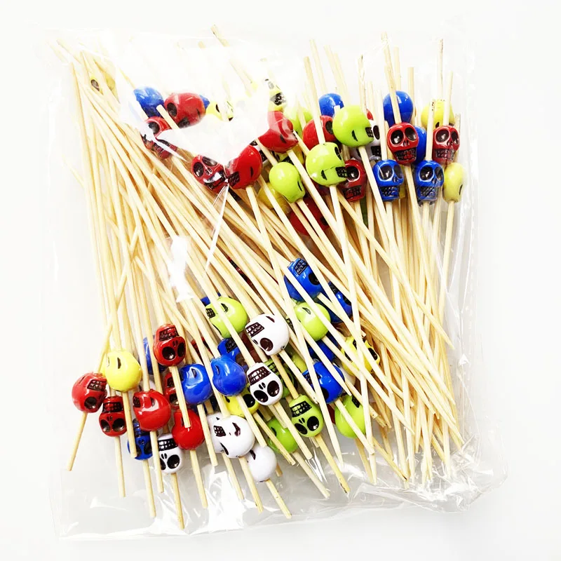 100 шт. бамбуковые палочки для украшения коктейлей | Дом и сад