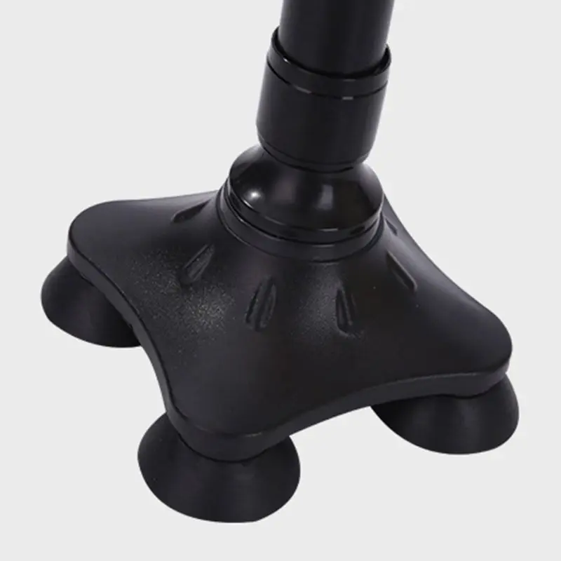 Portable Folding Aluminum Alloy Crutches with LED Lights Elderly Telescopic Anti-Slip Four-Legged Walking Stick Collapsible Cane | Красота и