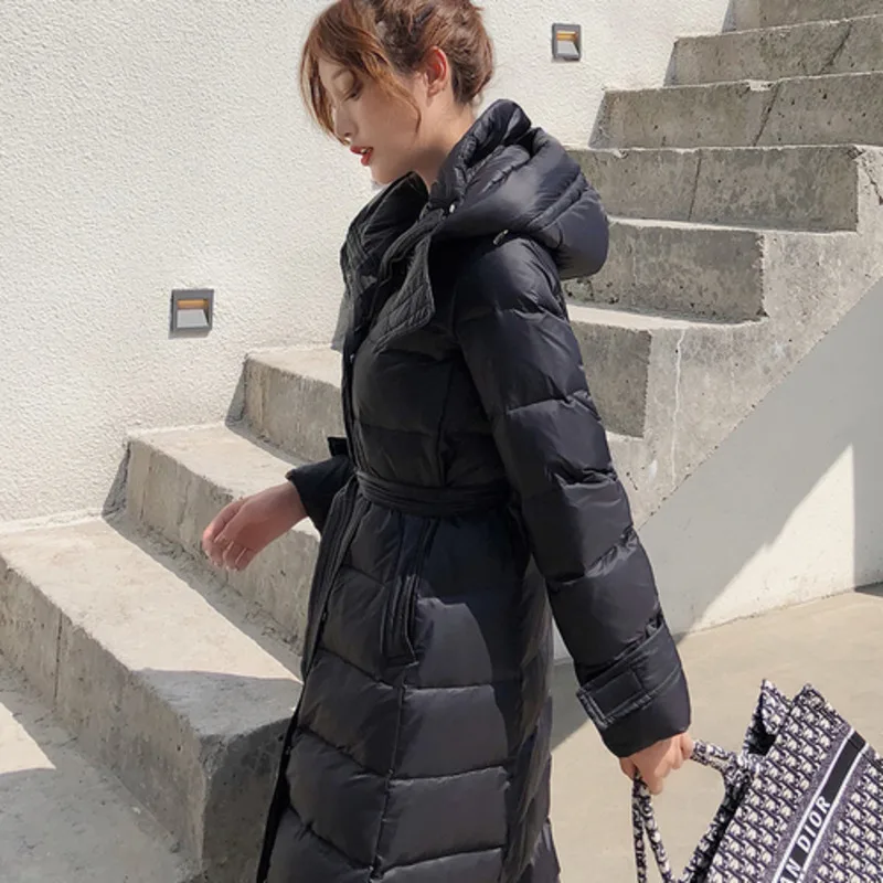 

Marten Hair Fur Collar Clothes White Duck Down Vintage Plus Size Oversize Elegant Manteau Femme Hiver Parker Winter Coat Women