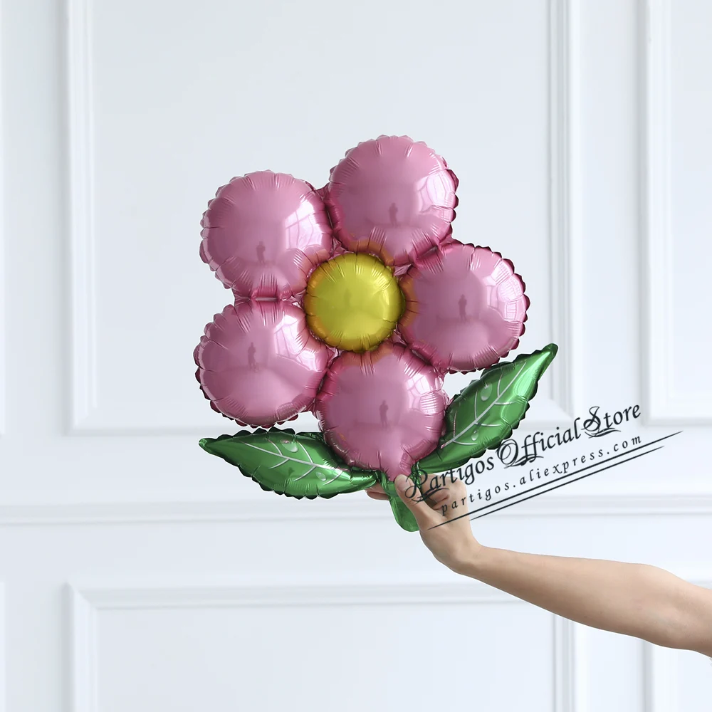 10Pcs Multi Flowers Balloons Foil Globes Pink Gifts For Girls Birthday Party Decoration Wedding Valentines Baby Shower Decor | Дом и сад