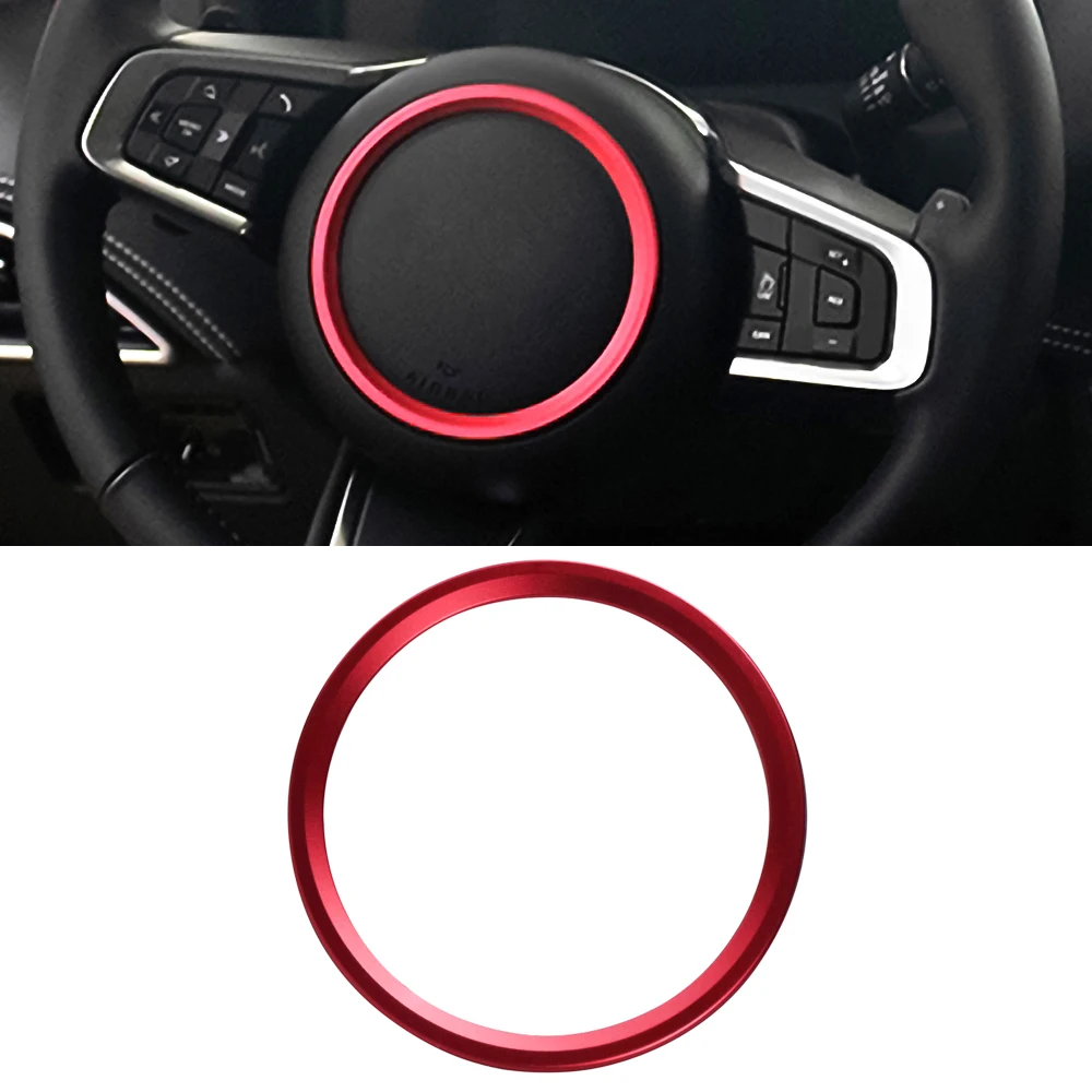 Роскошный металлический сплав автомобильный чехол на руль наклейка с логотипом