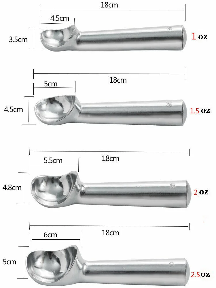 

Ice Cream Tools Scoop Portable Stainless Steel Non-stick Ice Cream Spoon Ice Mould Food Ball Scoop For Home Kitchen Accessories