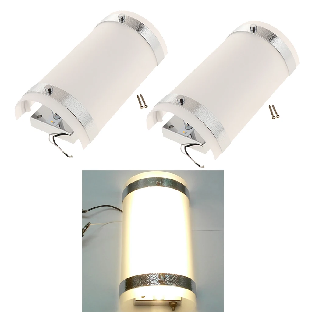 

2pcs 3000K Warm White LED Mirror Front Light Wall Mirror Vanity Light for RV