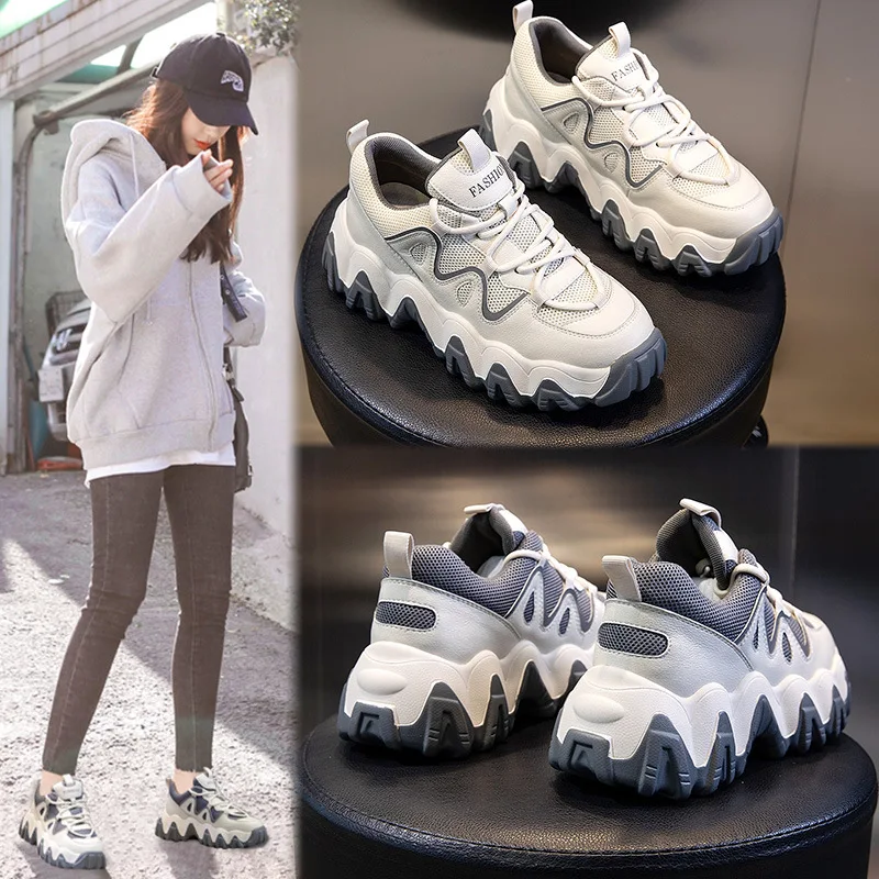 Yiluan/женские кроссовки из натуральной кожи модная женская обувь на