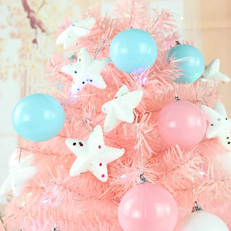 Для рождественской вечеринки украшение розовый комплект для елки 60 см красочный