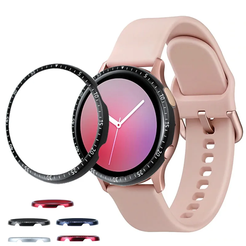 

Bezel Ring For Samsung Galaxy Watch Active 2 40mm 44mm Protector Case Cover Sport Adhesive Metal Bumper Accessories Active2 40