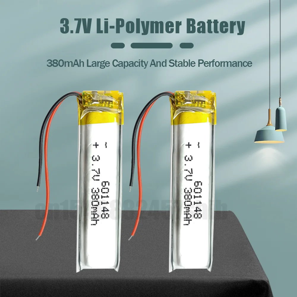 Литий-полимерная перезаряжаемая литий-ионная батарея 3 7 в 380 мАч для MP3 MP4 MP5 GPS |