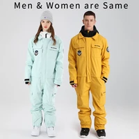 outdoor one piece men snow suits hooded windproof man ski jumpsuit tracksuits waterproof male snowboard overalls outfits clothes