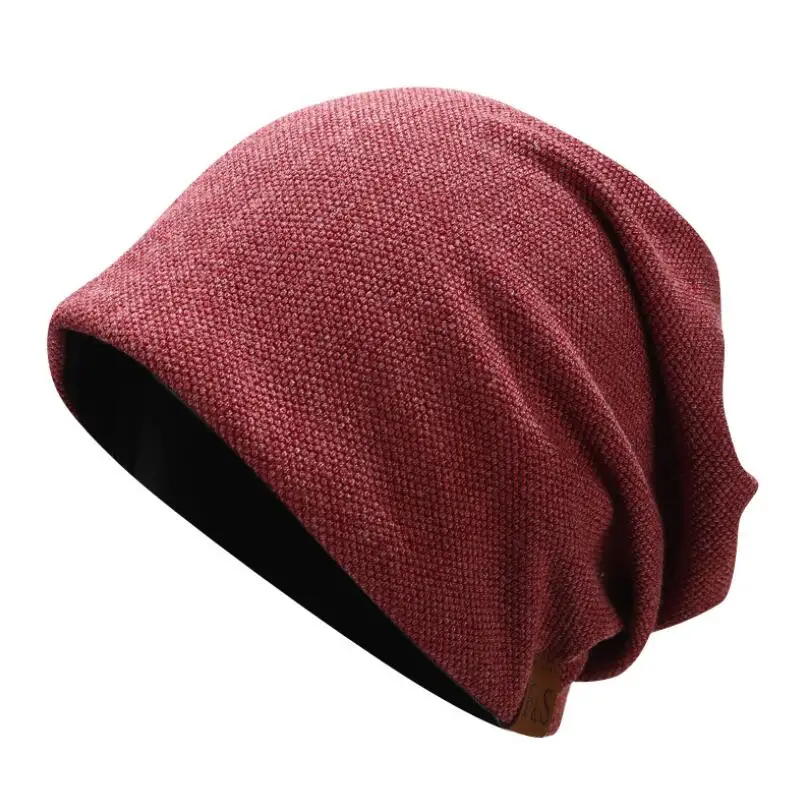 

2019 Winter Hats Solid Beanie Skull cap label letter label Hat Soft Women Men cotton Unisex Casual hip hop Warm street Cap