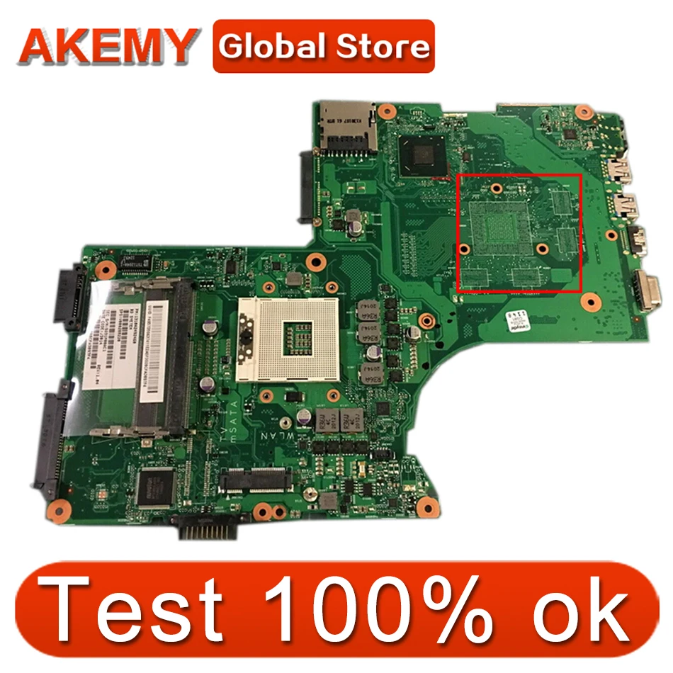 

Материнская плата AKEMY V000288220 для ноутбука TOSHIBA Satellite P870, материнская плата для ноутбука 6050A2492401-MB-A02 SLJ8E DDR3