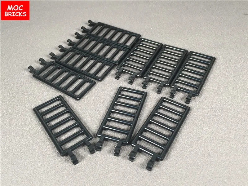 10 шт./лот черный брусок 1x4X6/7X3 с двойными зажимами (лестница) подходит для