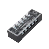 tb terminal block 1pcs 3 12 bit panel mounted terminal connector 600v 15a25a45a copper 4 5 6 10 positions fixed wiring board