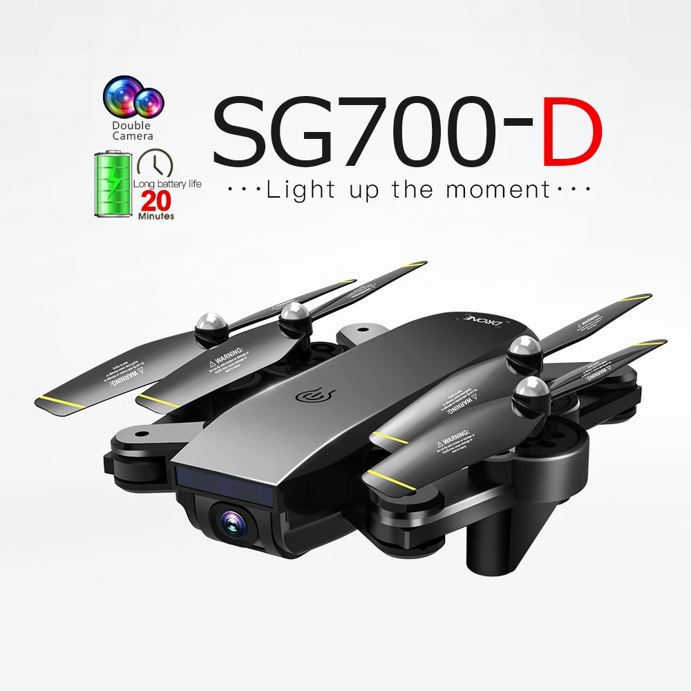 SG700 D WiFi FPV RC Дрон с двойной камерой 1080P 720P 4K селфи Профессиональный складной