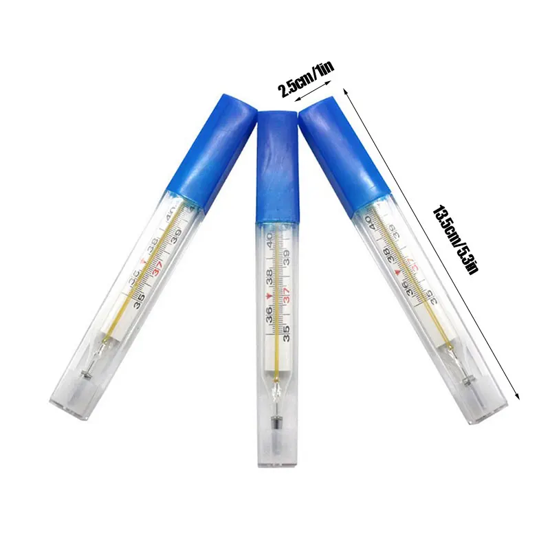 1pcs Medical Mercurial Glass Thermometer Large Screen Clinical Measurement Device | Дом и сад