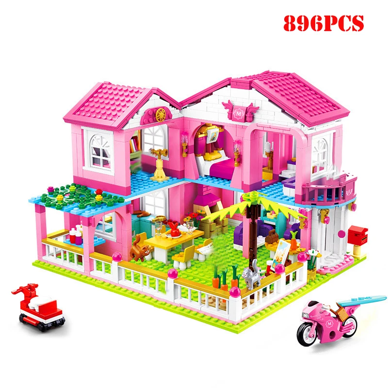 Конструктор Дом мечты из серии девочка 896 + шт.|Блочные конструкторы| |