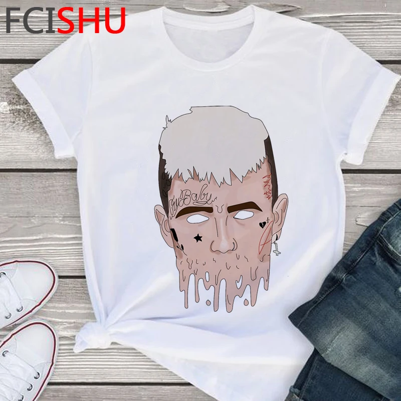Футболка унисекс с принтом Lil Peep Graphic смешная мультяшная рубашка в стиле хип хоп