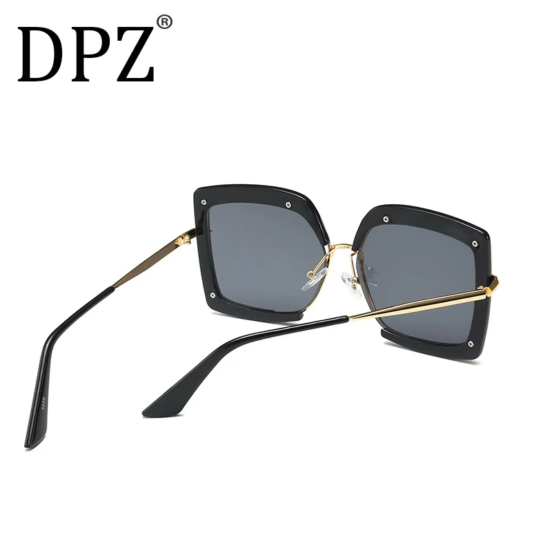 DPZ новые модные женские квадратные солнцезащитные очки с бабочками винтажные