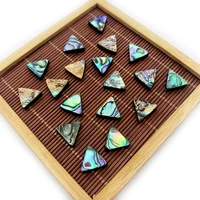 2pcs natural color abalone triangle shell mother of pearl loose spacer beads jewelry making diy earrings necklace handmade 13mm