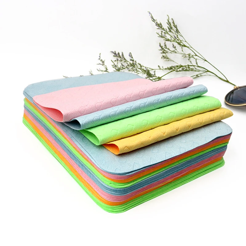 4 шт. утолщенные однотонные высококачественные хлопковые салфетки для чистки