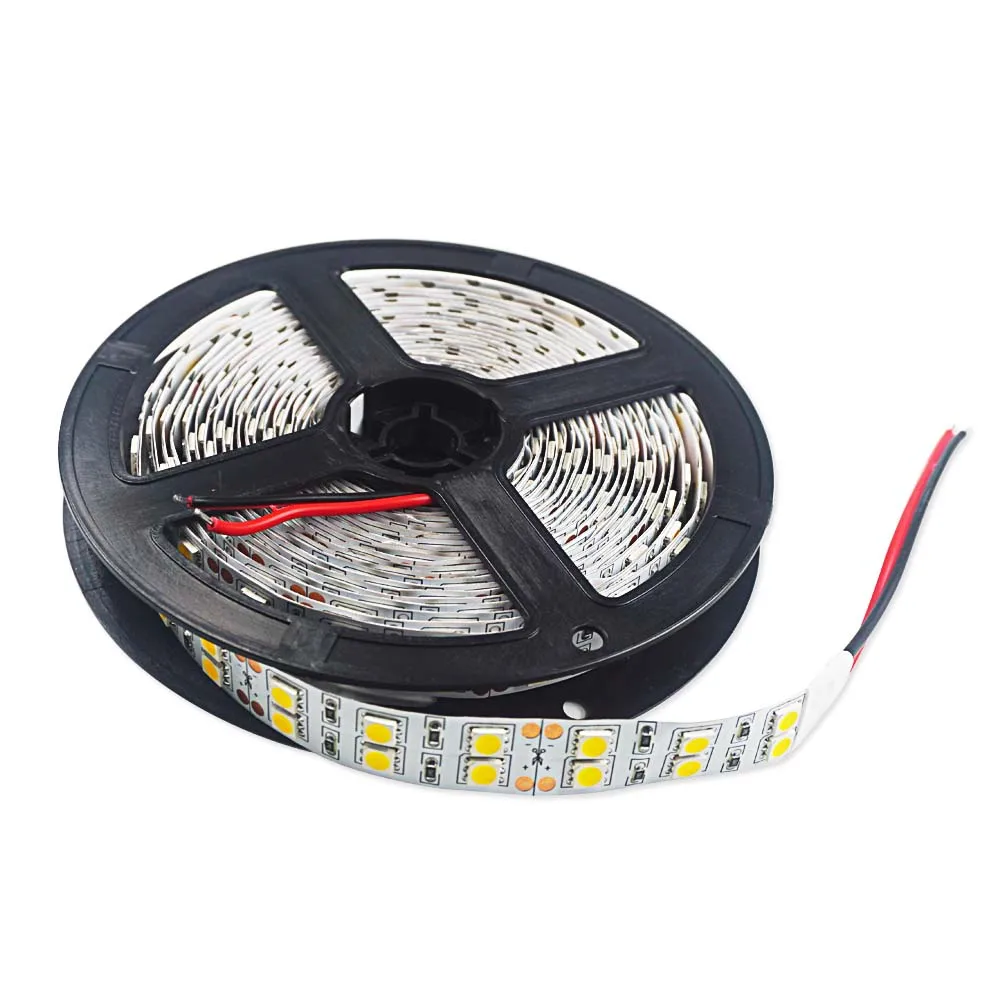 16.4ft 5 М 5050 SMD Двухрядные 120 светодиодный s/M ленты гибкие холодный белый/теплый