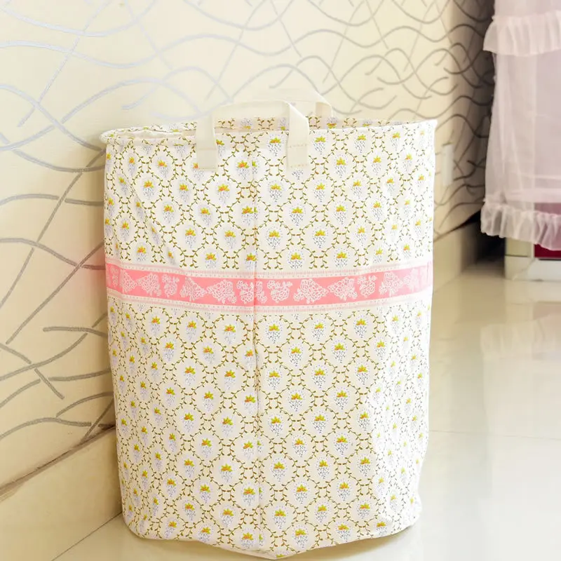 

Large Capacity Laundry Basket Canvas Laundry Bucket for Dirty Clothes Waterproof Folding Toy Organizer N6N001B08