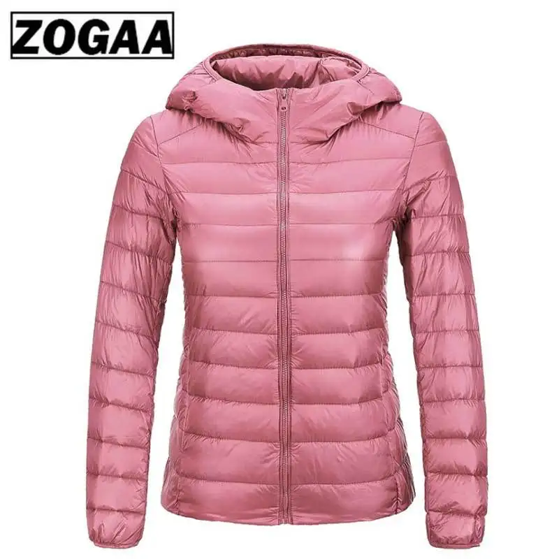 Зимний мужской и женский модный легкий стеганый пуховой пуховик с капюшоном