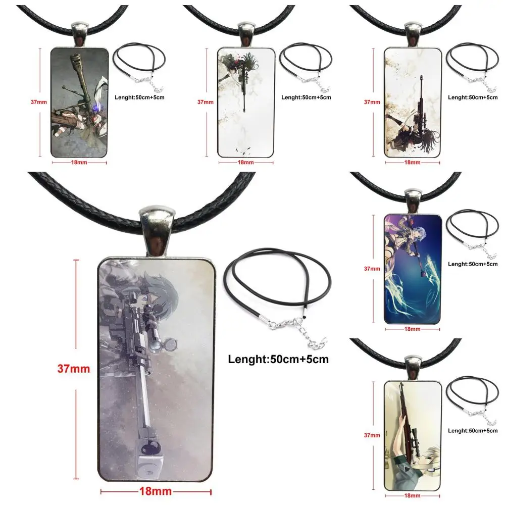 Ювелирные изделия с Сталь покрытием Стекло колье кабошоном Длинные кулон