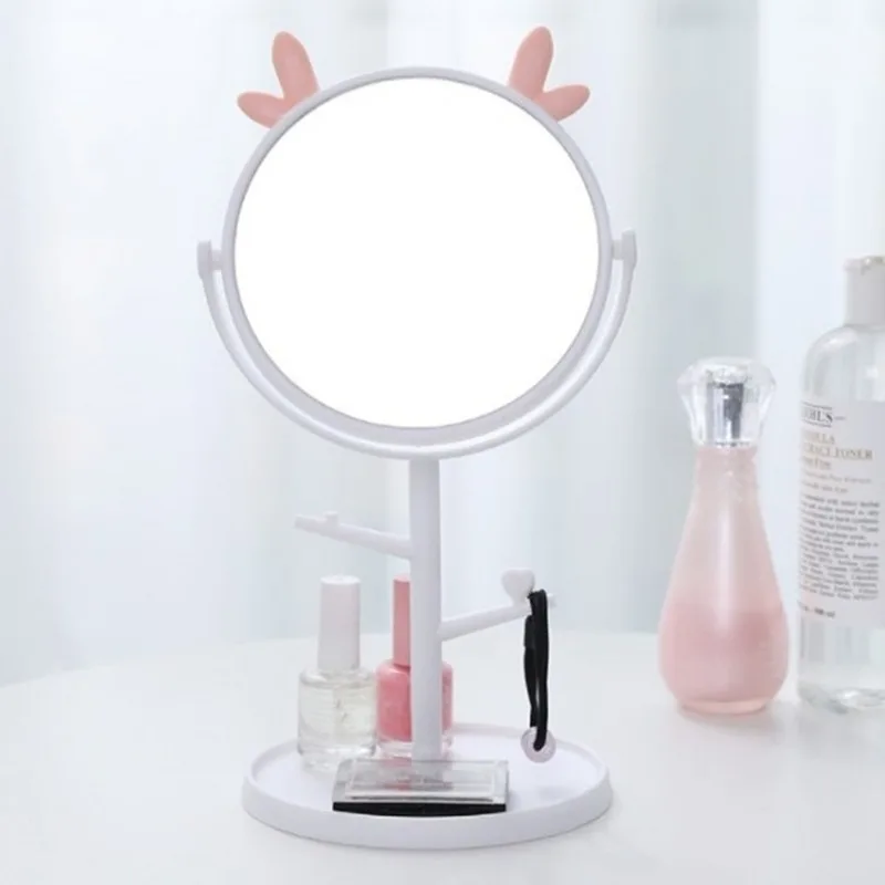 Настольное одностороннее зеркало для макияжа с мультяшными милыми кошачьими